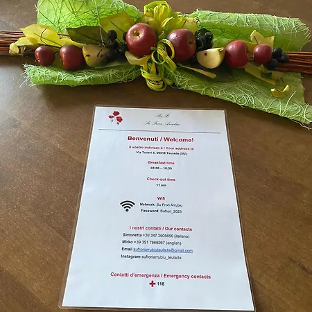 Bed & Breakfast Su Frori Arrubiu